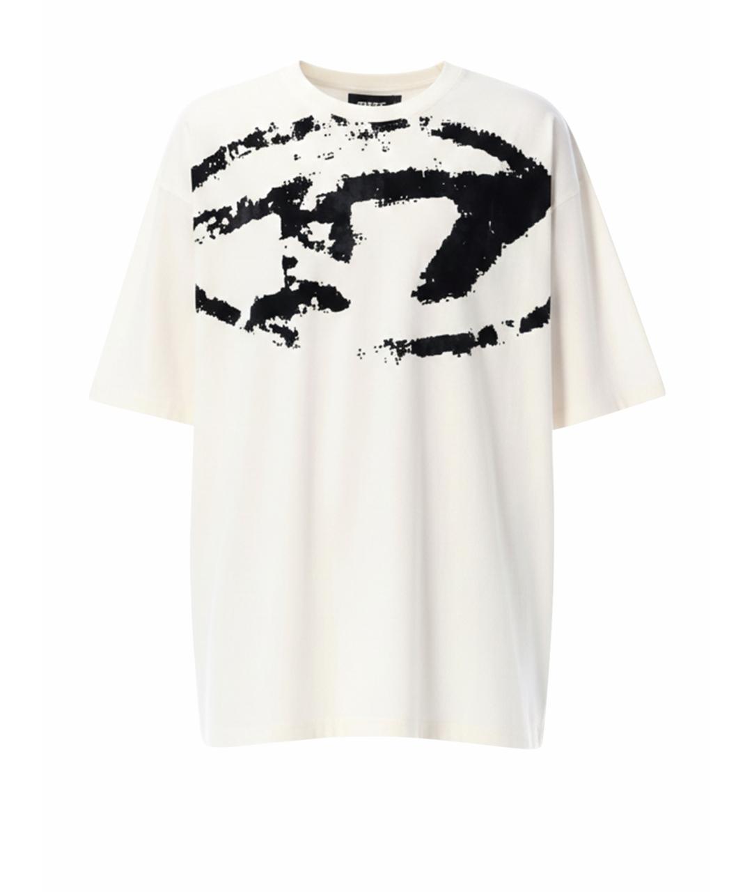 DIESEL Белая хлопковая футболка, фото 1