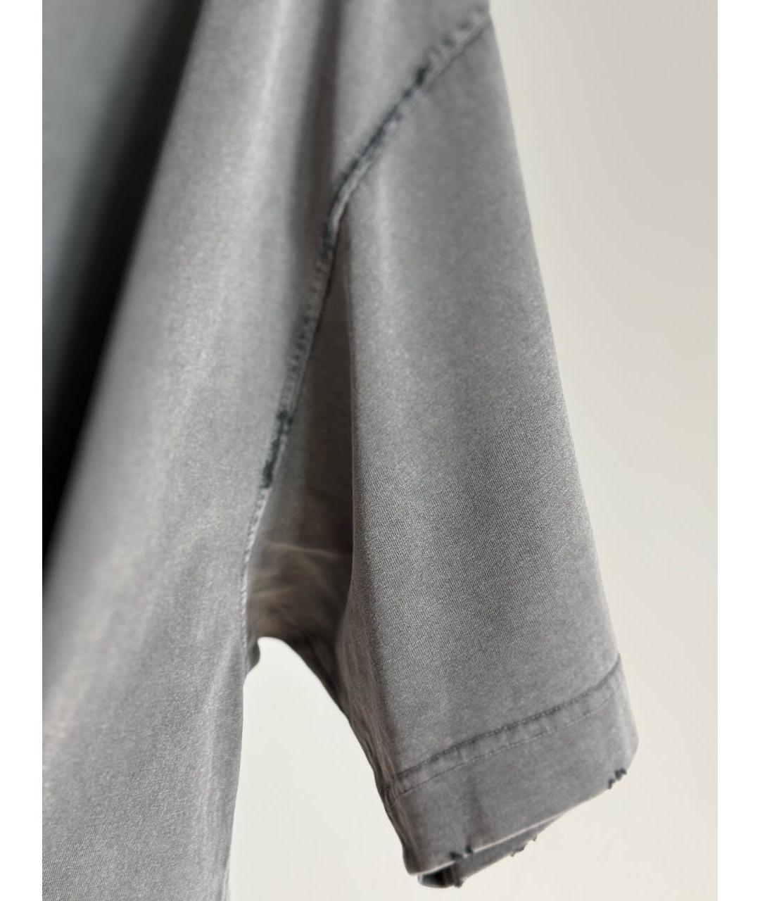VETEMENTS Серая хлопковая футболка, фото 5