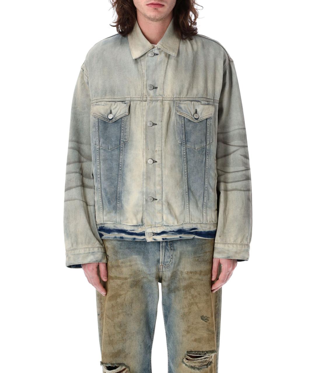 ACNE STUDIOS Голубая хлопковая куртка, фото 2