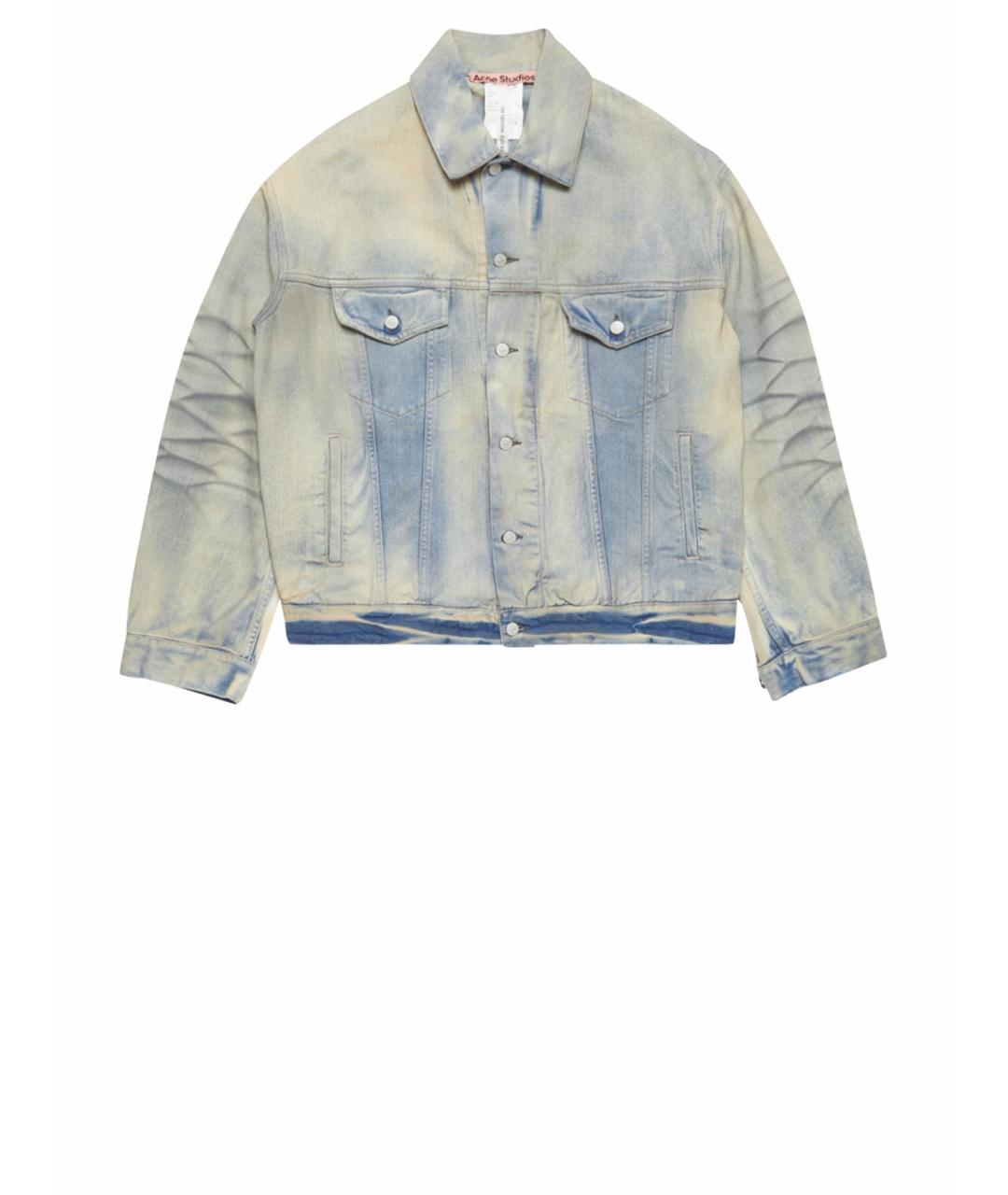 ACNE STUDIOS Голубая хлопковая куртка, фото 1