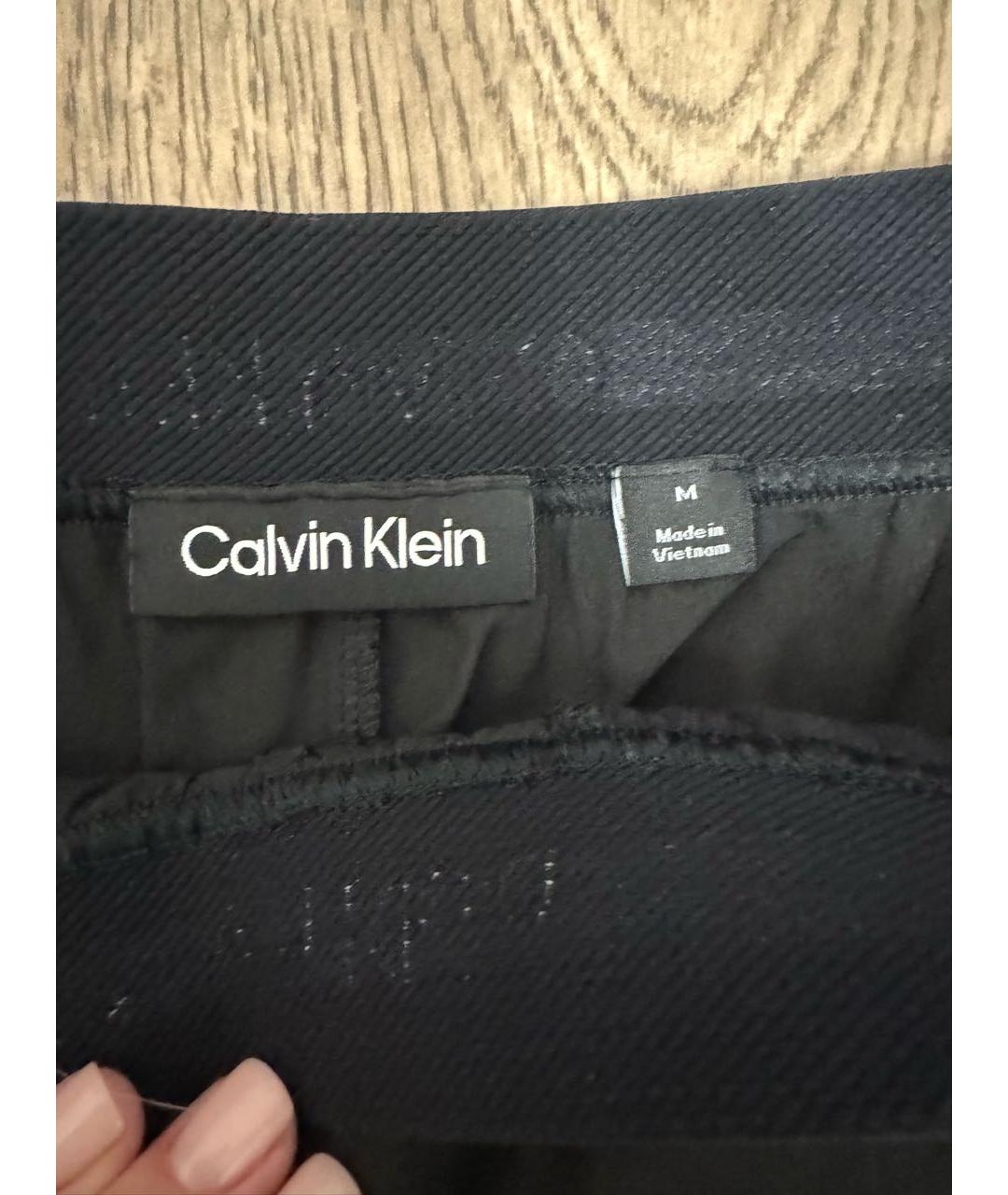 CALVIN KLEIN Черные полиэстеровые спортивные брюки и шорты, фото 3
