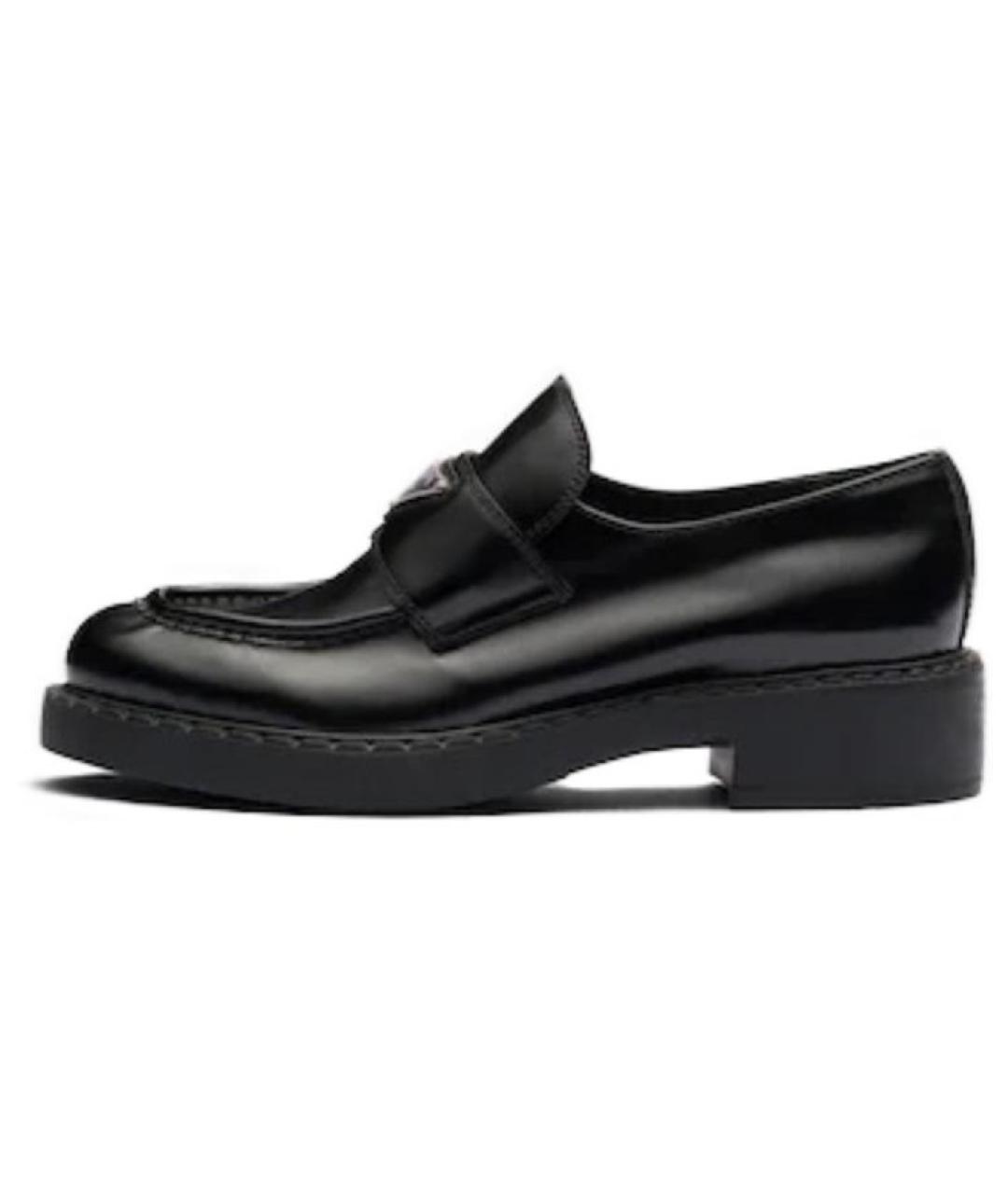 PRADA Черные кожаные лоферы, фото 2