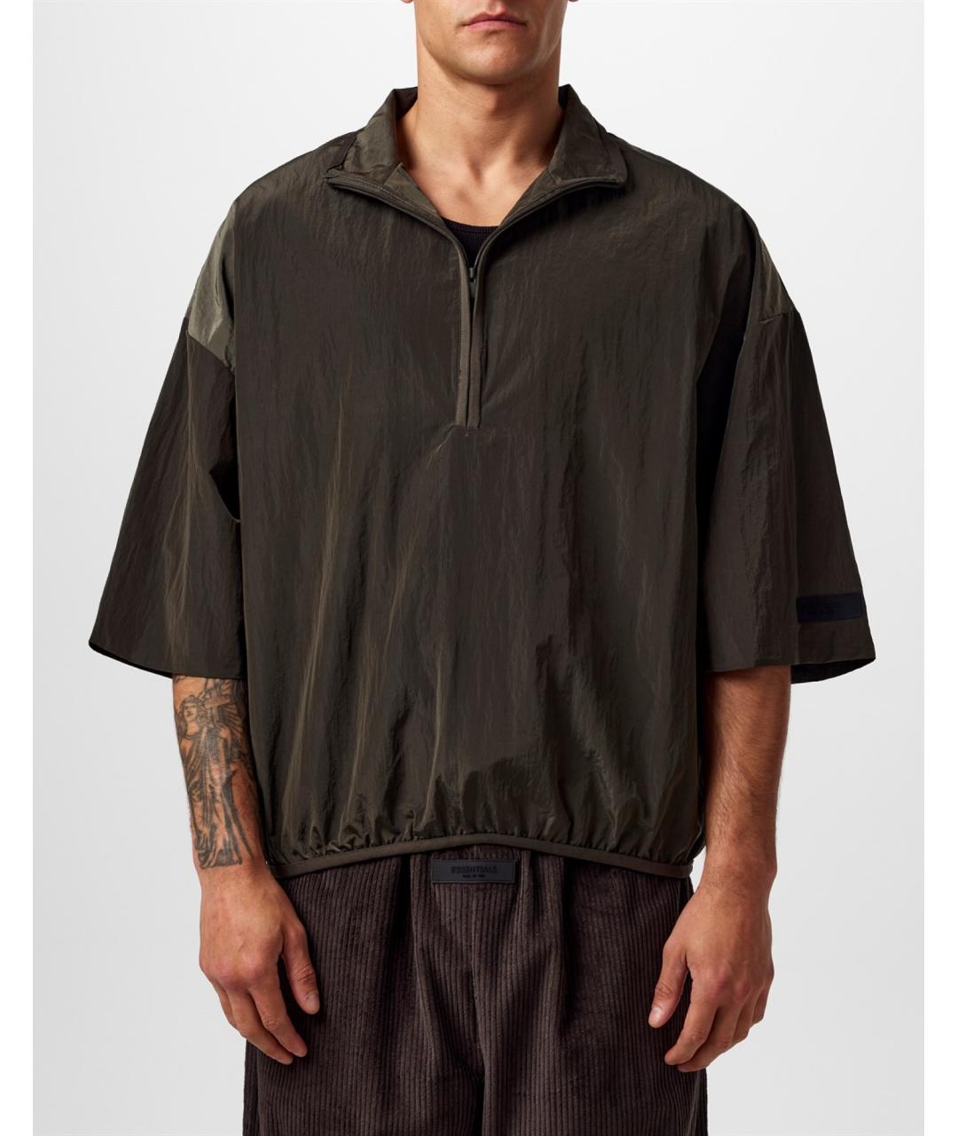 FEAR OF GOD Хаки синтетическая футболка, фото 2
