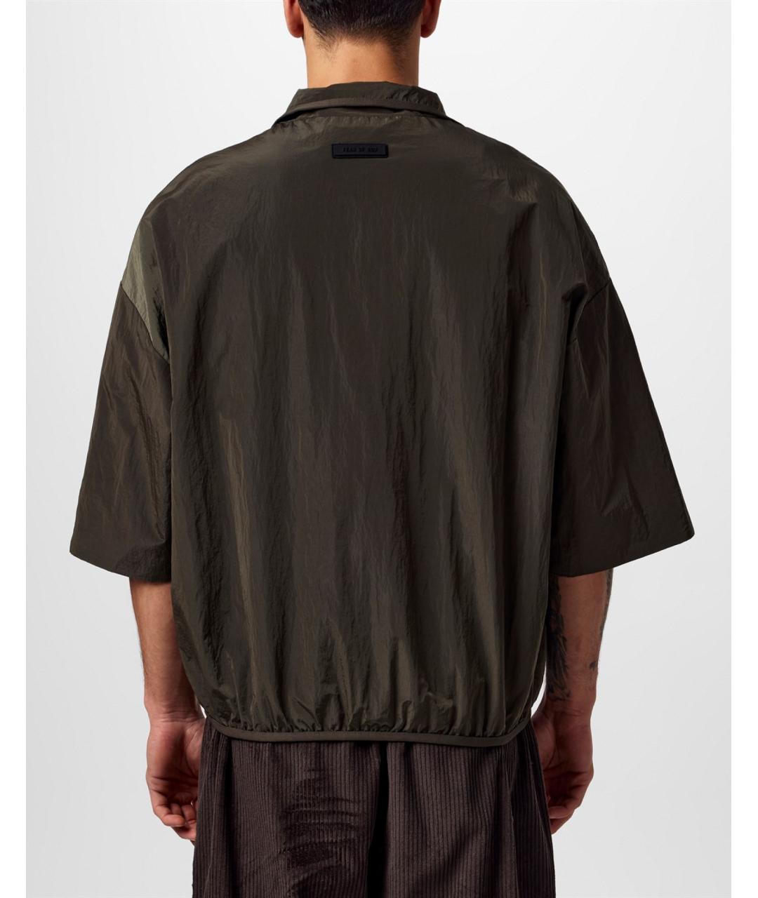 FEAR OF GOD Хаки синтетическая футболка, фото 4