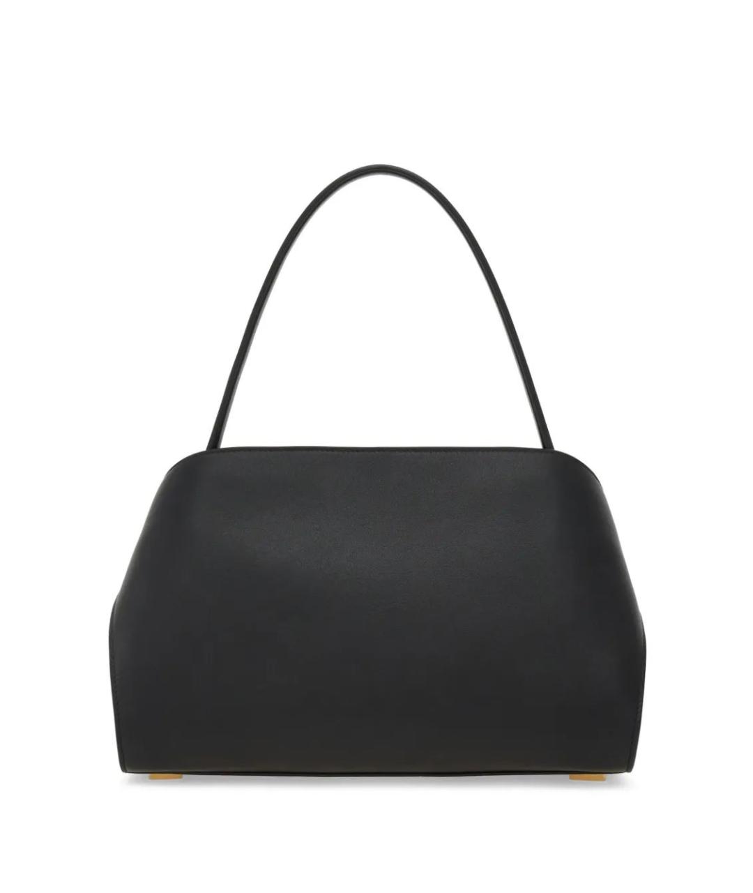 FERRAGAMO Черная кожаная сумка тоут, фото 4