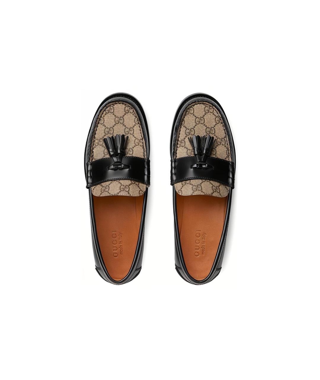 GUCCI Черные кожаные лоферы, фото 3