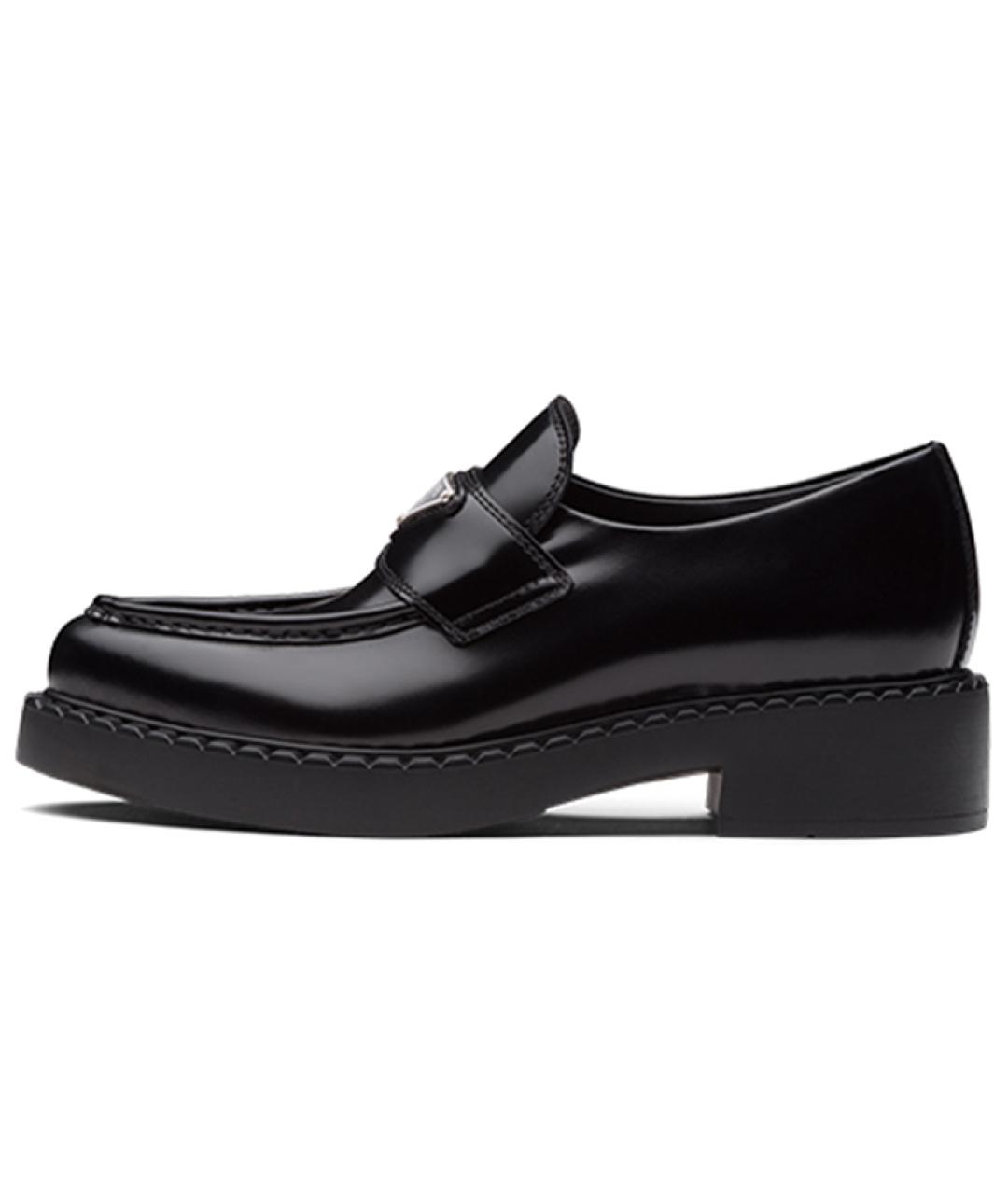 PRADA Черные кожаные лоферы, фото 2