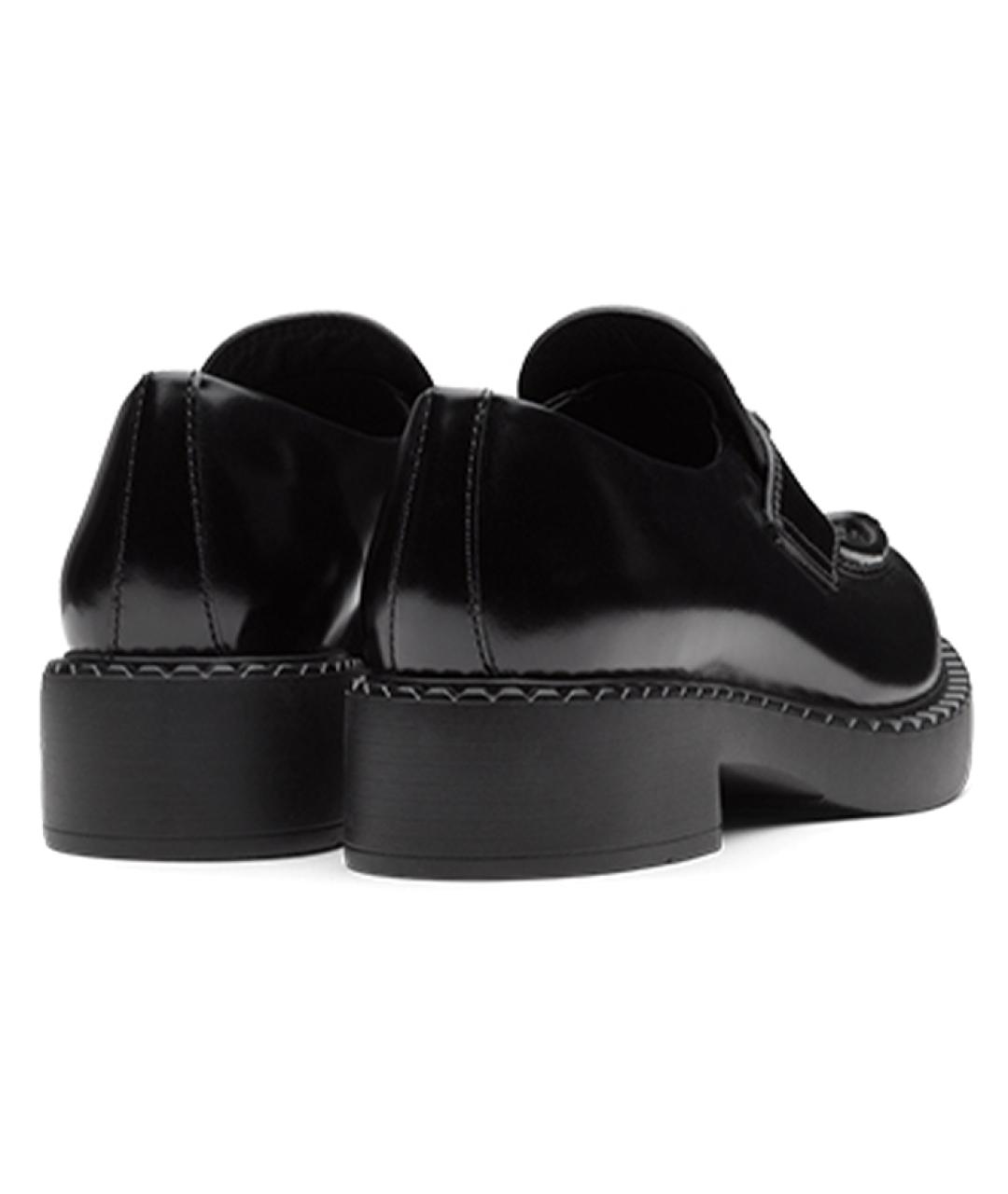 PRADA Черные кожаные лоферы, фото 4