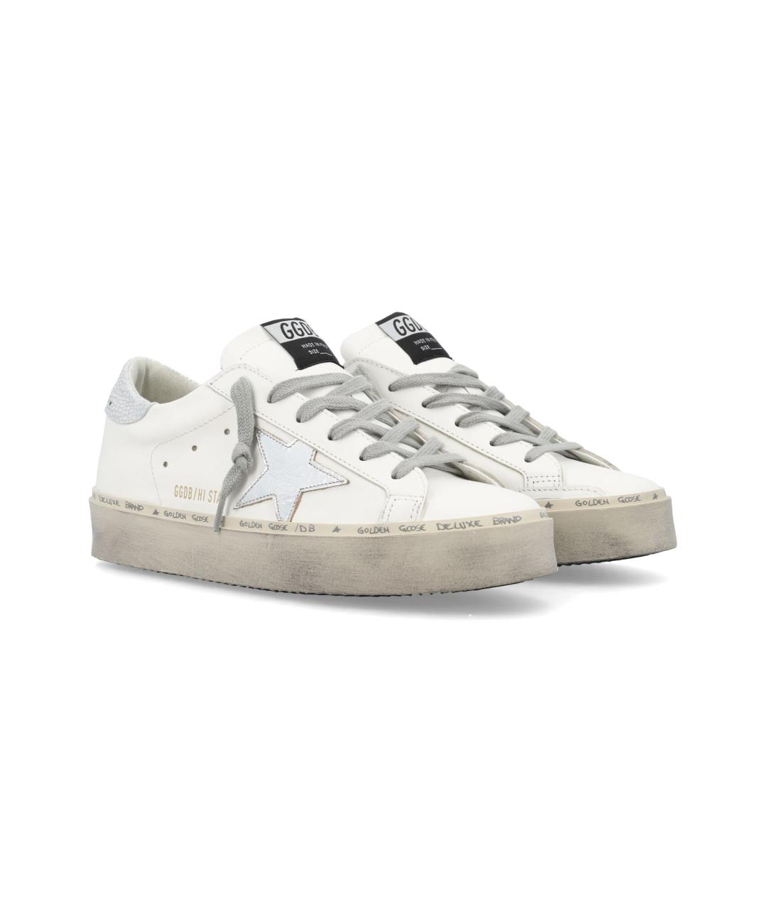 GOLDEN GOOSE DELUXE BRAND Белые кожаные кеды, фото 2
