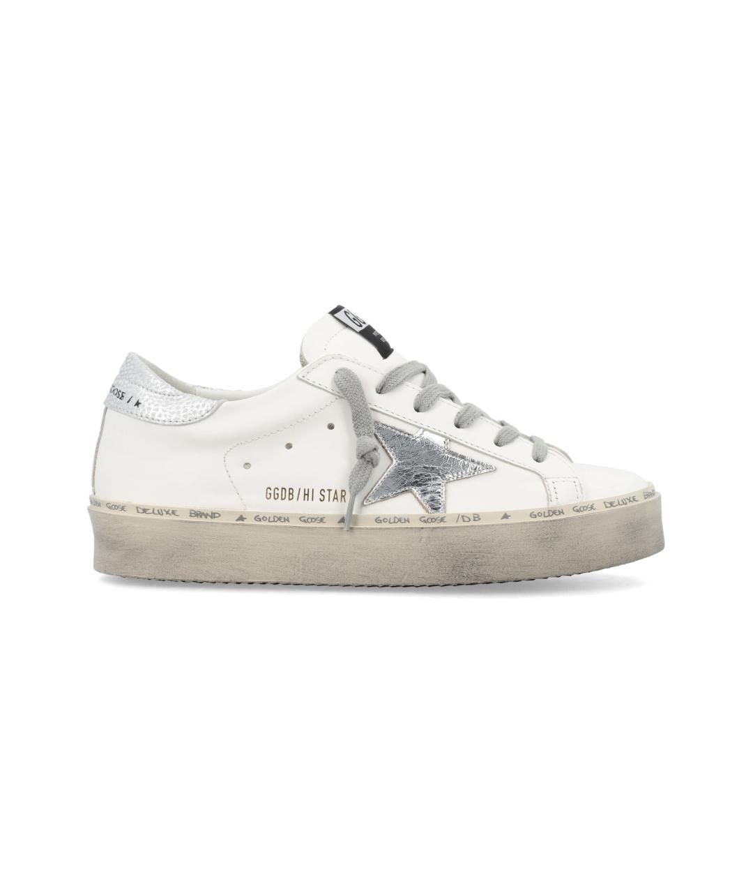 GOLDEN GOOSE DELUXE BRAND Белые кожаные кеды, фото 1