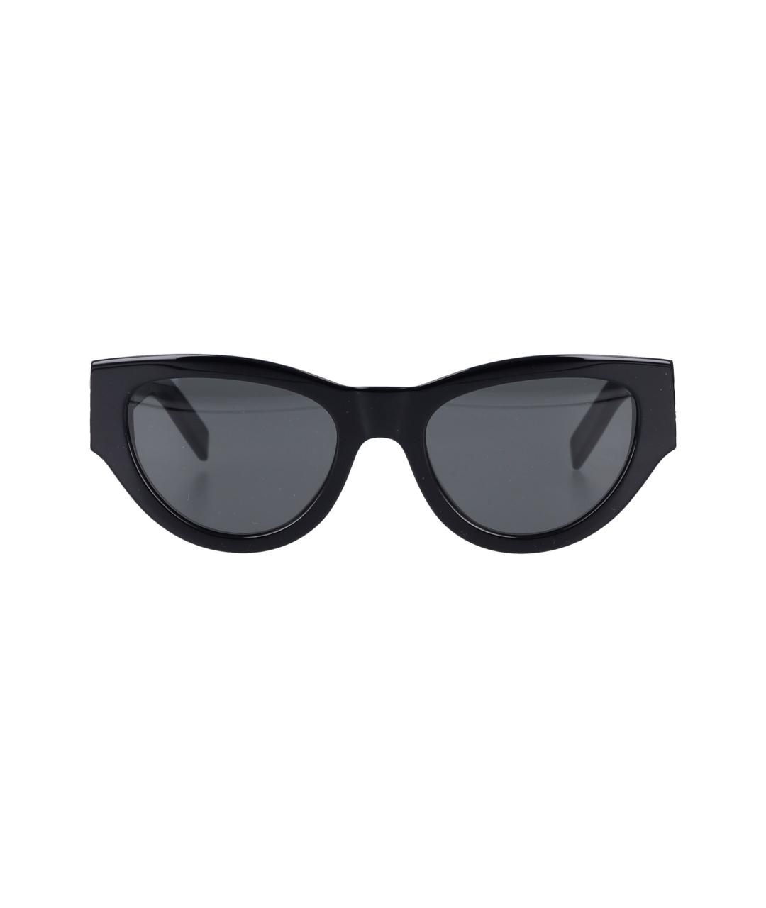 SAINT LAURENT Черные пластиковые солнцезащитные очки, фото 2