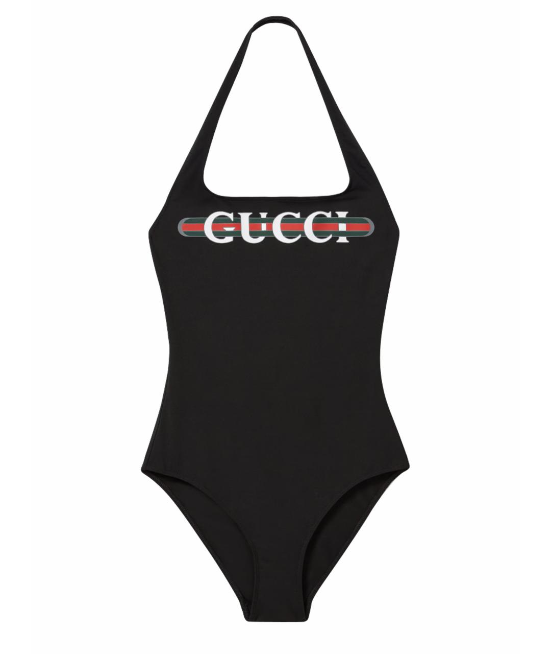 GUCCI Черный полиамидовый купальник, фото 1
