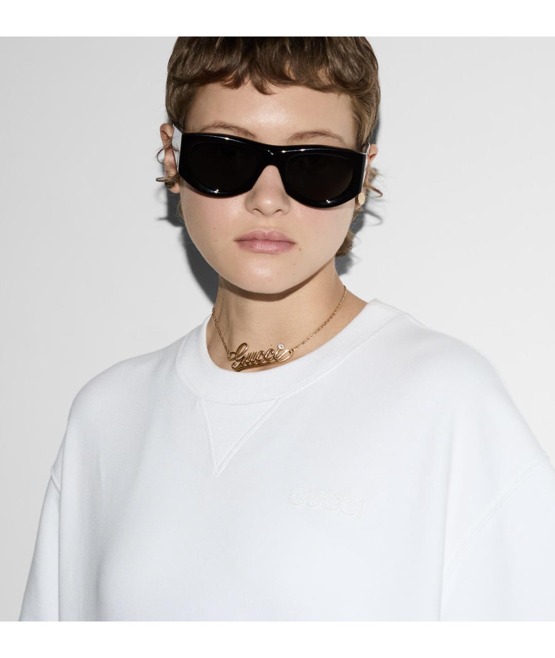 GUCCI Белая хлопковая футболка, фото 5