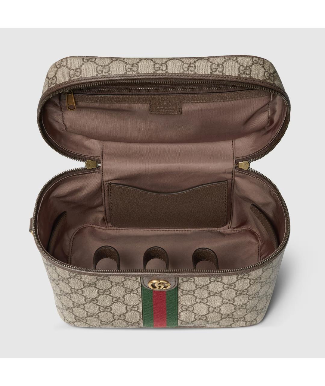 GUCCI Коричневая хлопковая дорожная/спортивная сумка, фото 6