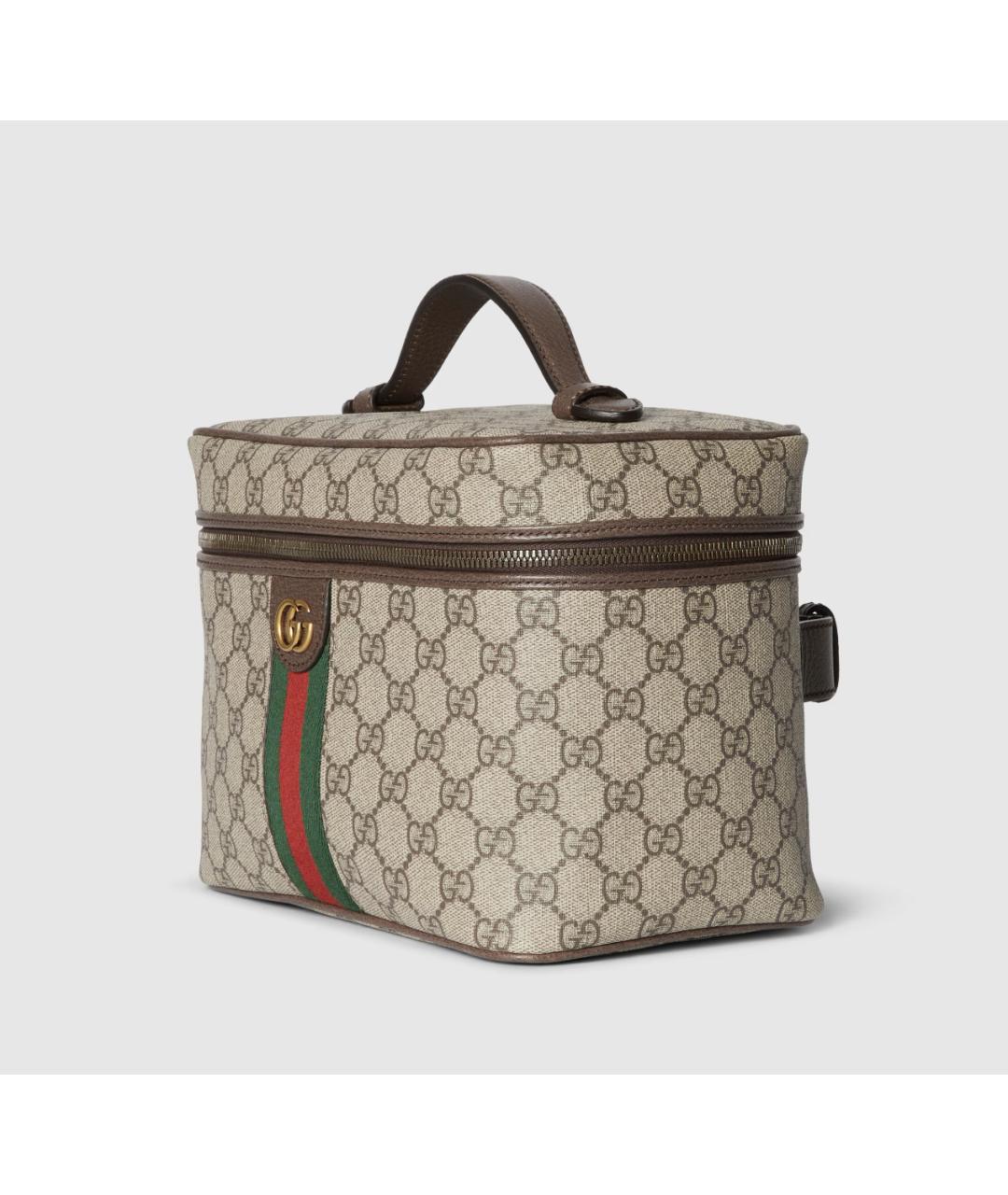 GUCCI Коричневая хлопковая дорожная/спортивная сумка, фото 2