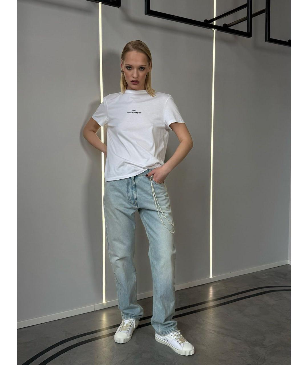 MAISON MARGIELA Белая хлопковая футболка, фото 7