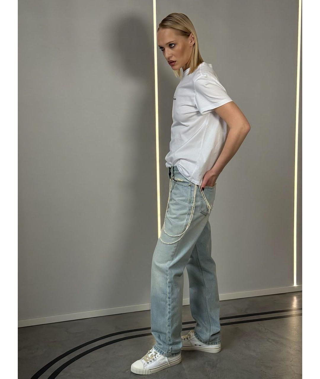 MAISON MARGIELA Белая хлопковая футболка, фото 8