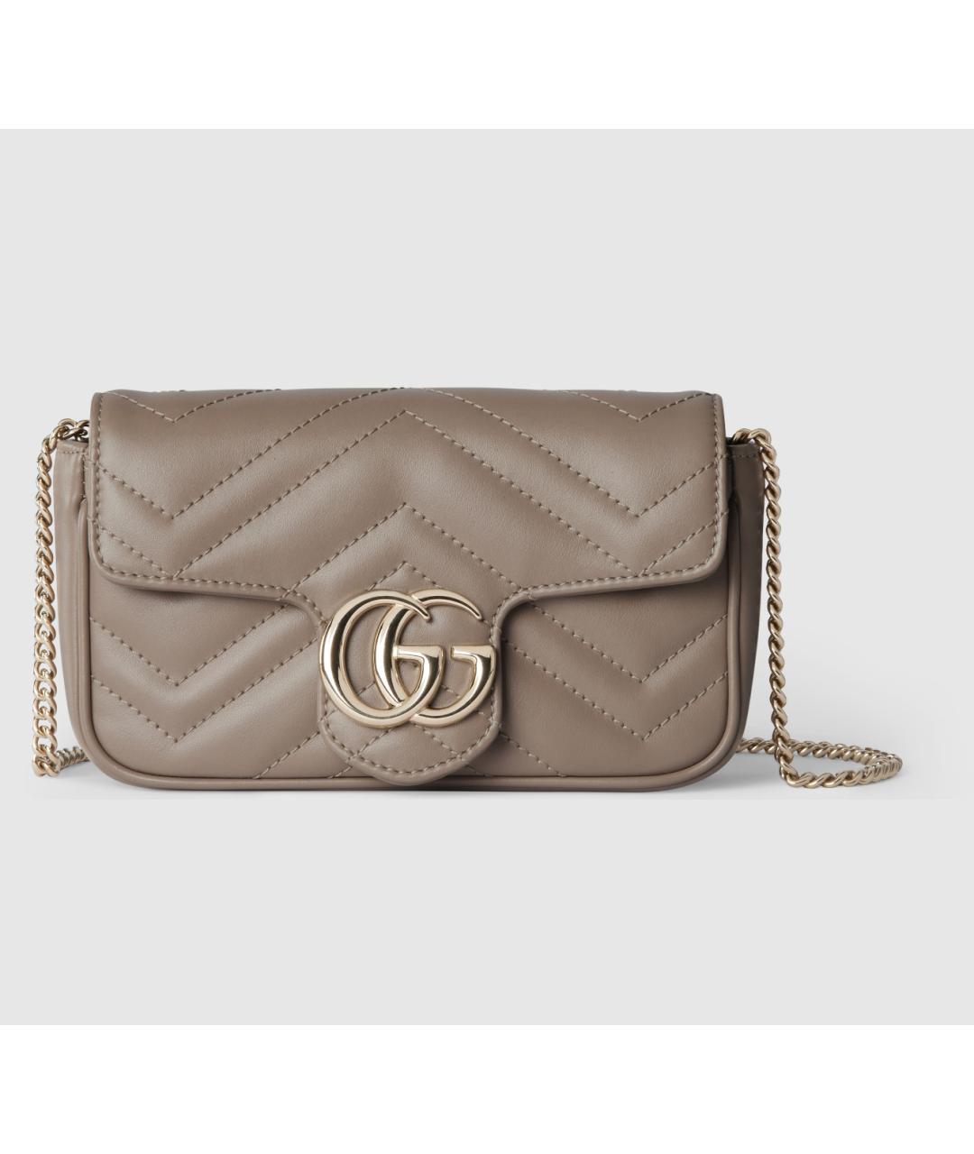 GUCCI Коричневая кожаная сумка через плечо, фото 8
