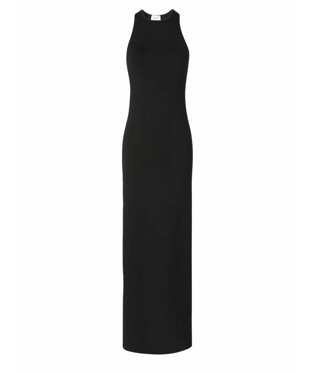 SAINT LAURENT Черное вискозное повседневное платье, фото 1