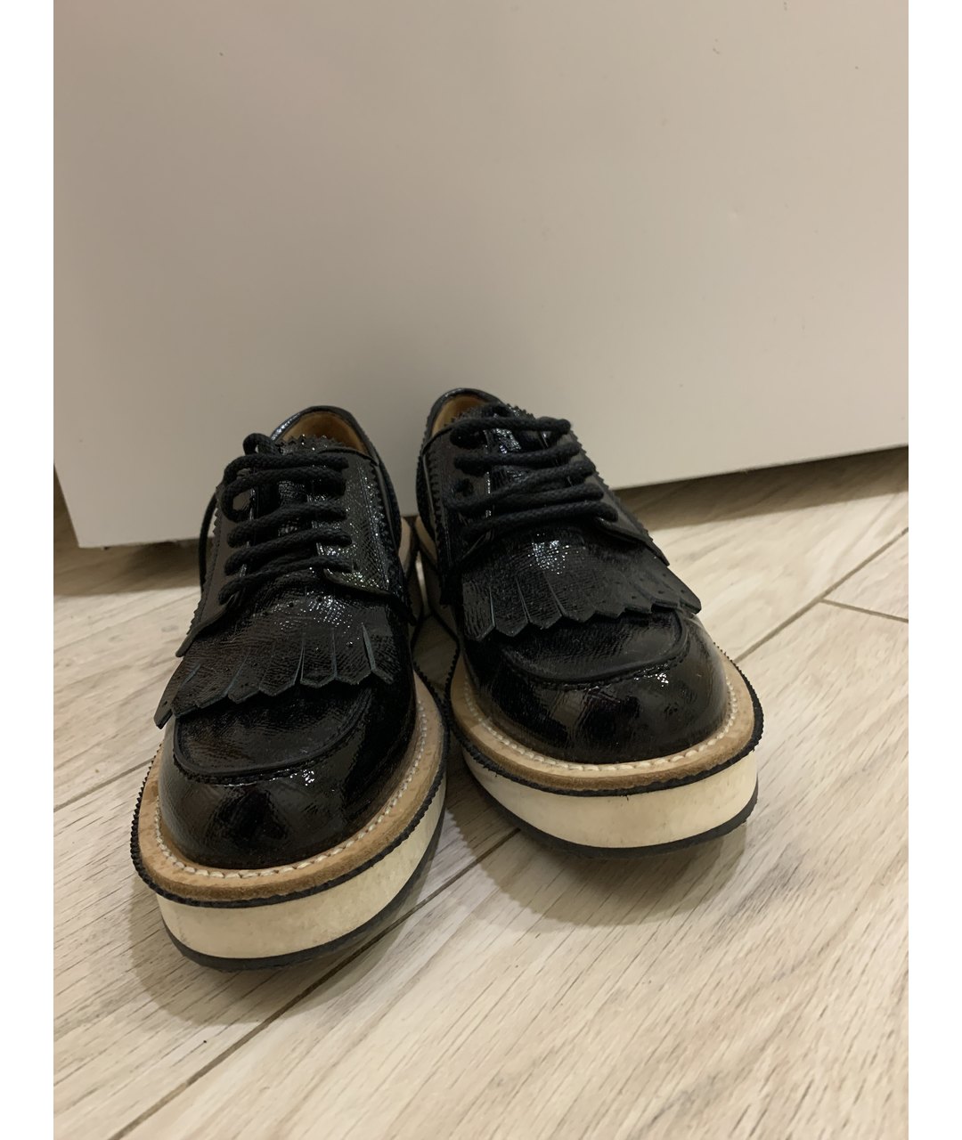 GIVENCHY VINTAGE Черные ботинки из лакированной кожи, фото 2