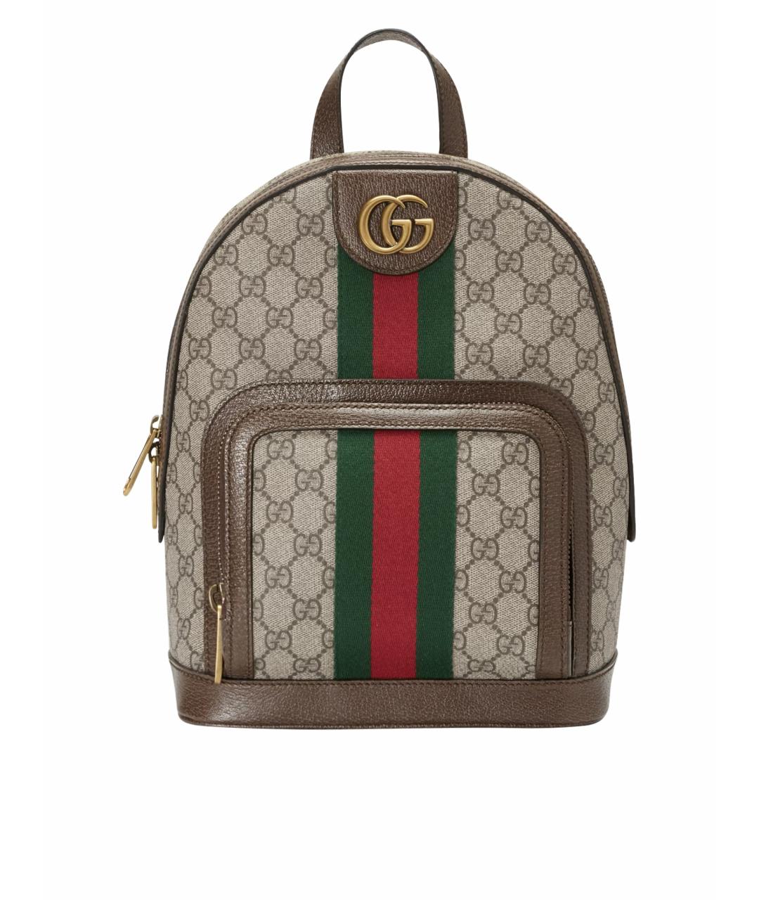 GUCCI Коричневый рюкзак, фото 1