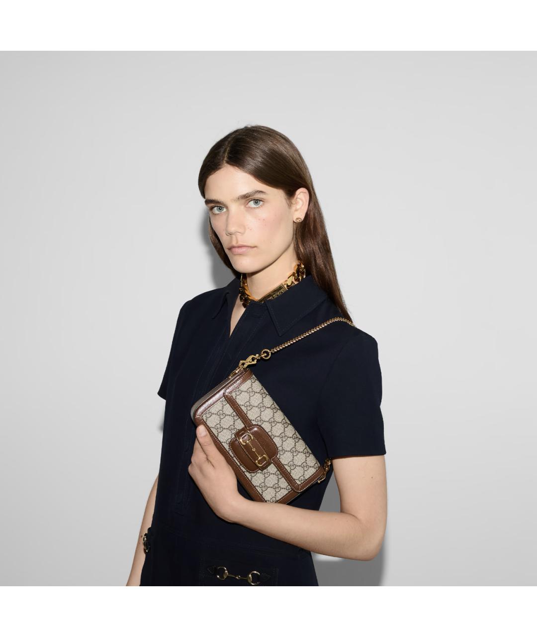 GUCCI Коричневая сумка через плечо, фото 6