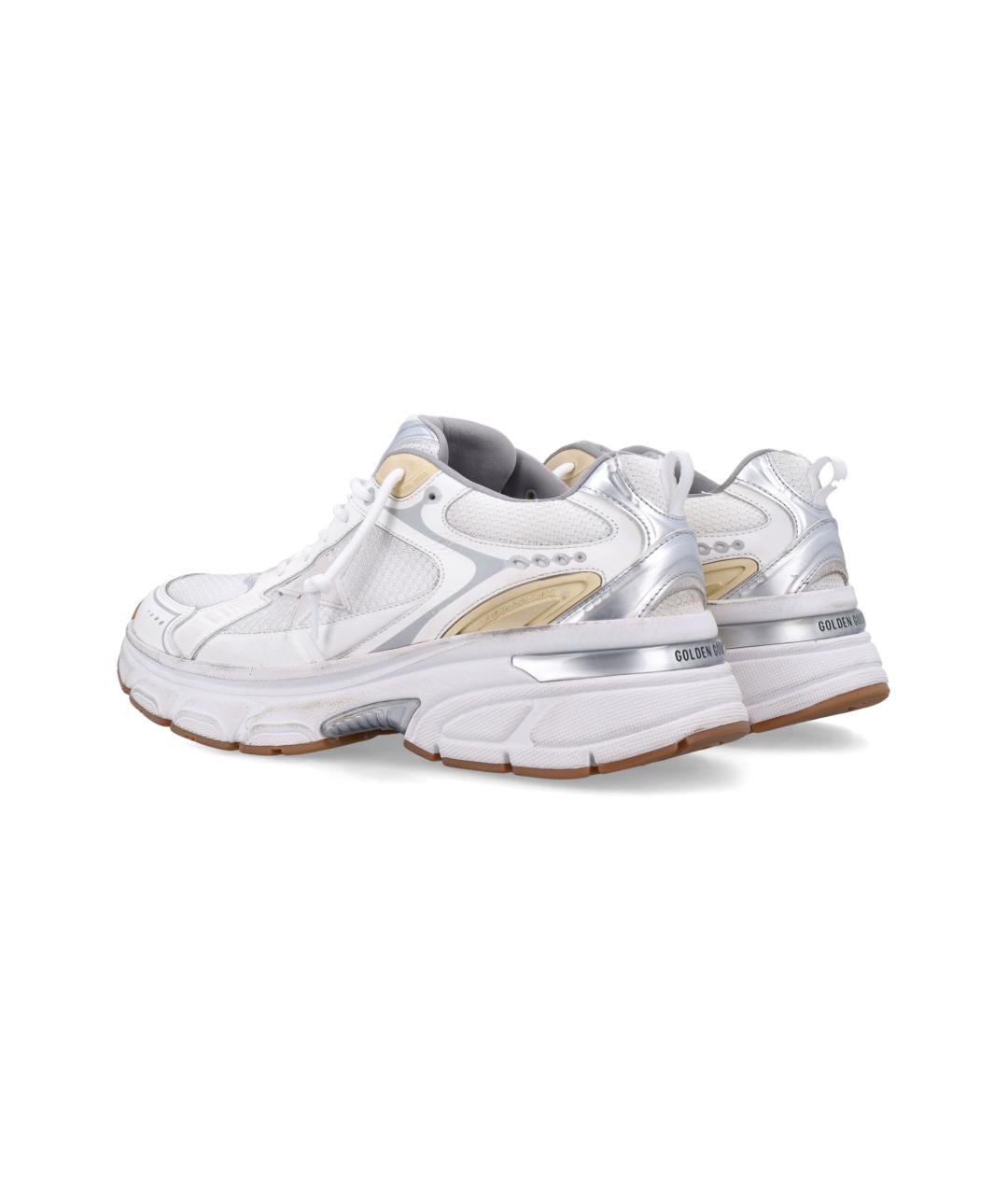 GOLDEN GOOSE DELUXE BRAND Белые синтетические низкие кроссовки / кеды, фото 4