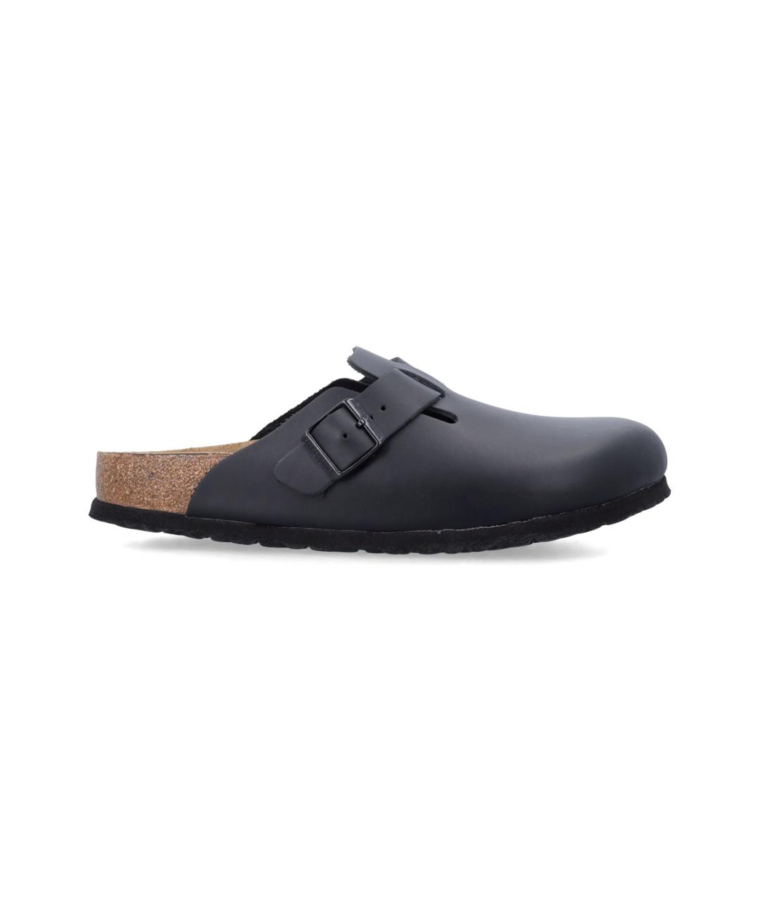 BIRKENSTOCK Черные кожаные сандалии, фото 1