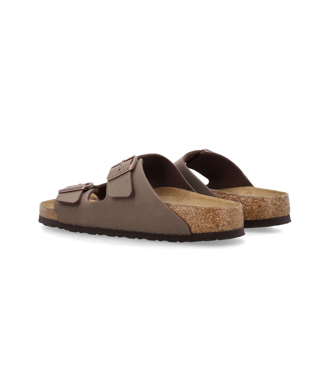 BIRKENSTOCK Коричневые кожаные шлепанцы, фото 4