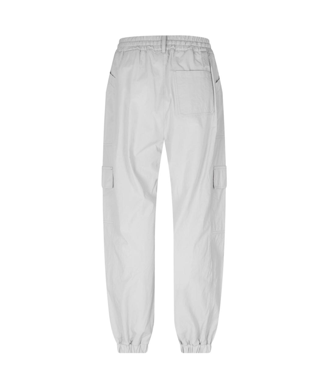 MONCLER Серые прямые брюки, фото 5