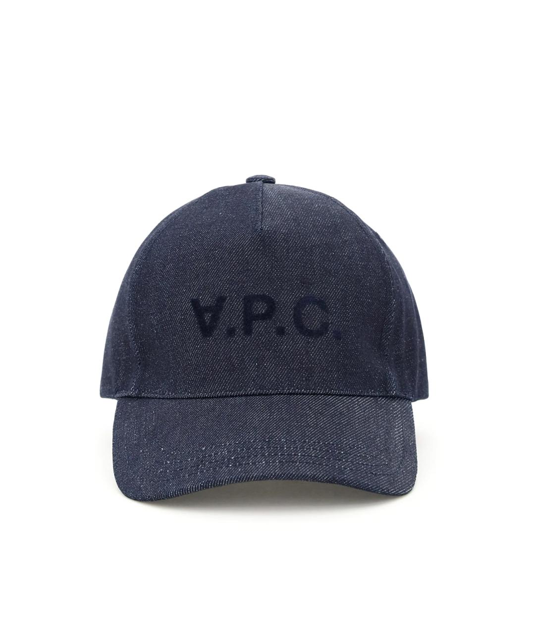 A.P.C. Темно-синяя хлопковая кепка, фото 3