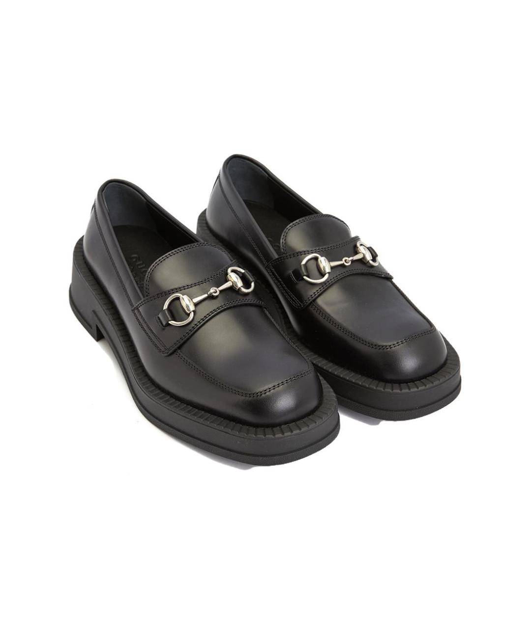 GUCCI Черные кожаные лоферы, фото 3