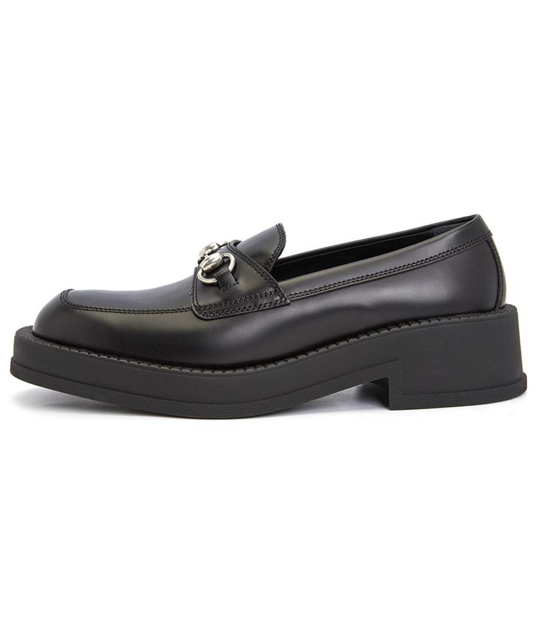 GUCCI Черные кожаные лоферы, фото 7