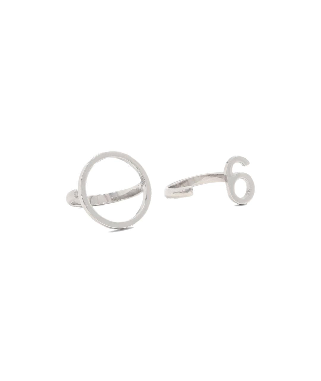 MM6 MAISON MARGIELA Серебряное металлическое кольцо, фото 1
