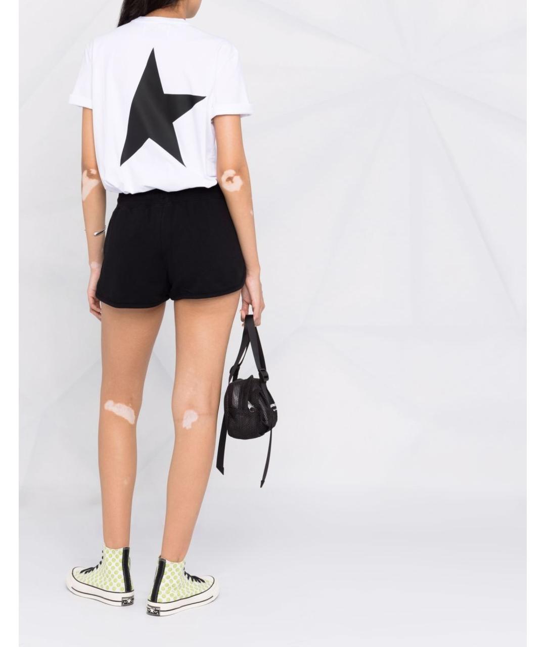 GOLDEN GOOSE DELUXE BRAND Черные хлопковые шорты, фото 4