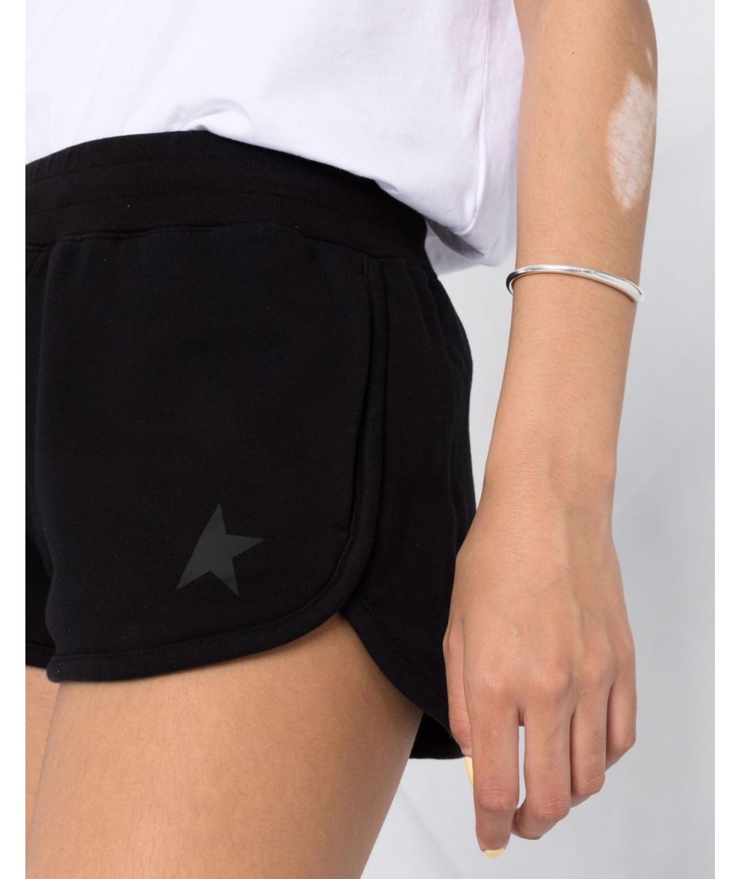 GOLDEN GOOSE DELUXE BRAND Черные хлопковые шорты, фото 5