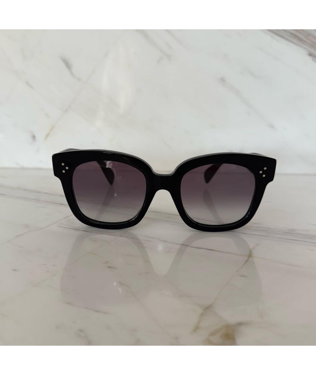 CELINE Черные пластиковые солнцезащитные очки, фото 2