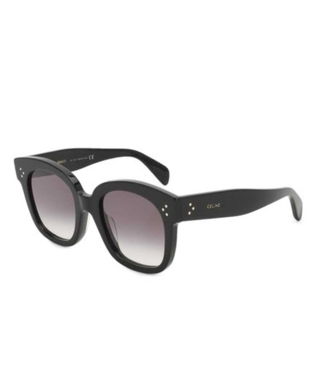CELINE Черные пластиковые солнцезащитные очки, фото 1