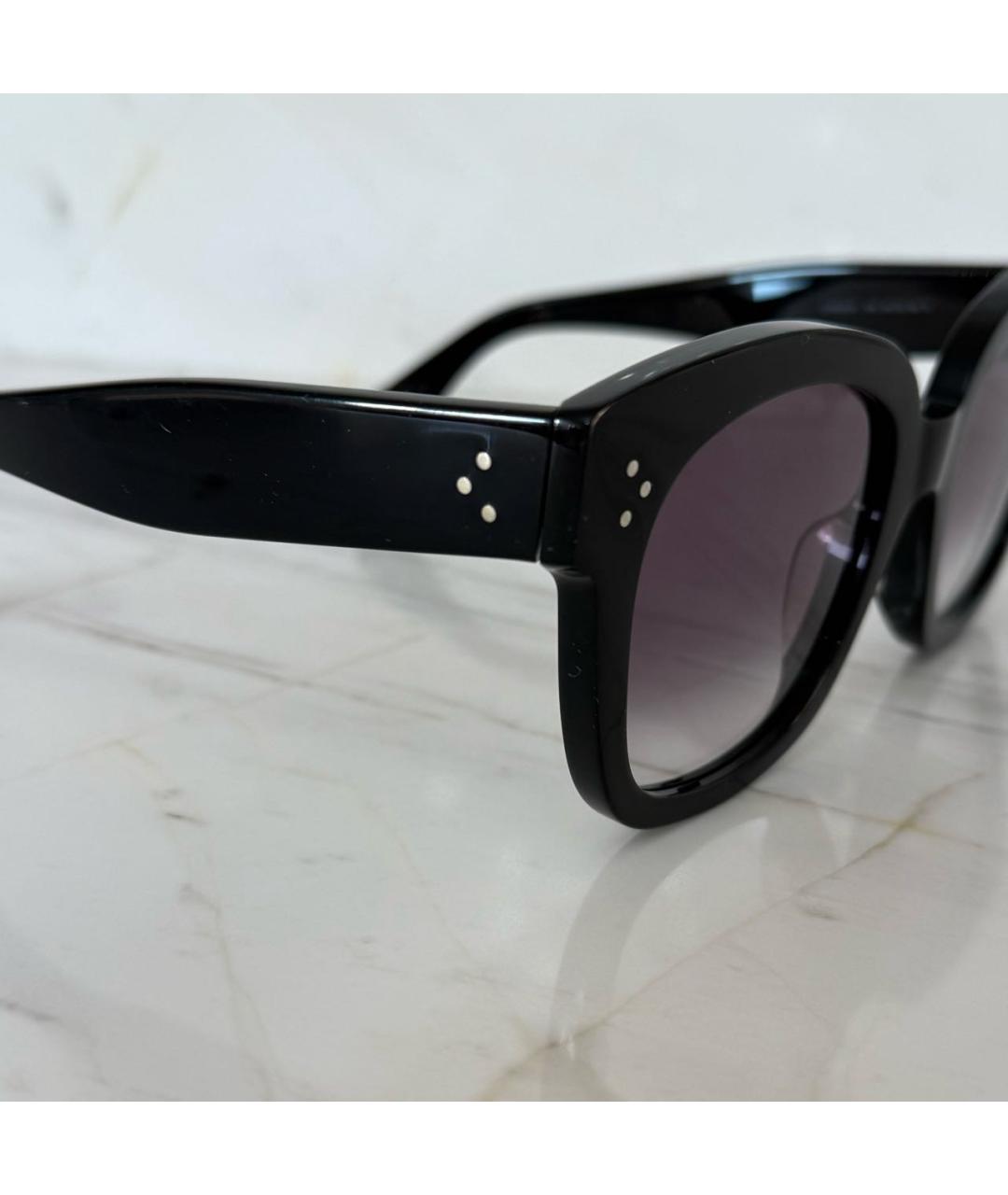 CELINE Черные пластиковые солнцезащитные очки, фото 4