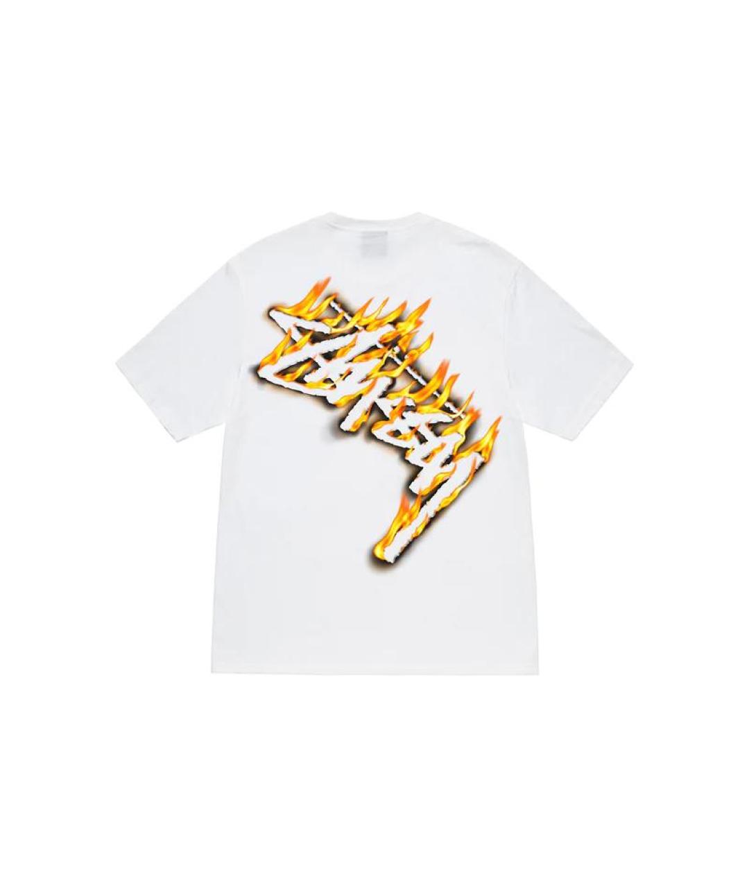 STUSSY Белая хлопковая футболка, фото 2