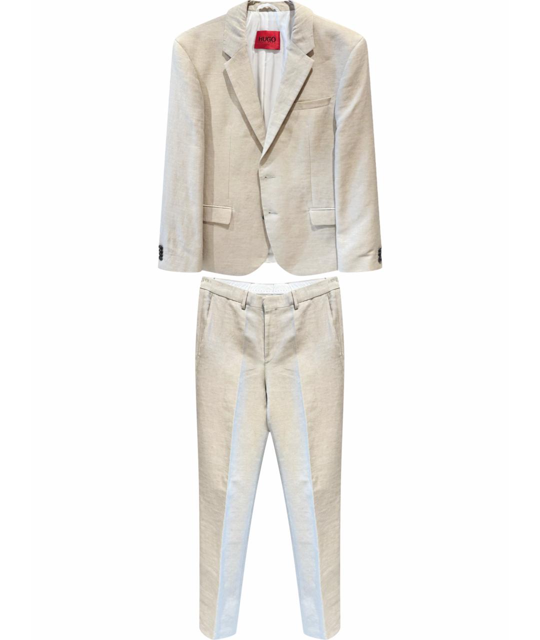 HUGO BOSS Бежевый классический костюм, фото 1
