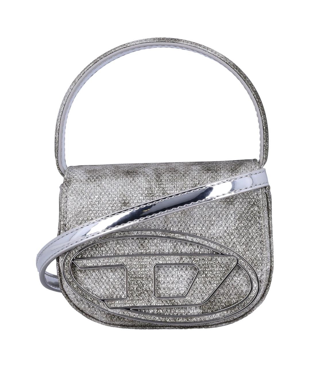 DIESEL Серая синтетическая сумка с короткими ручками, фото 1