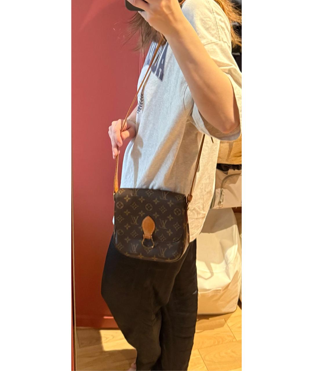 LOUIS VUITTON Коричневая сумка через плечо, фото 8