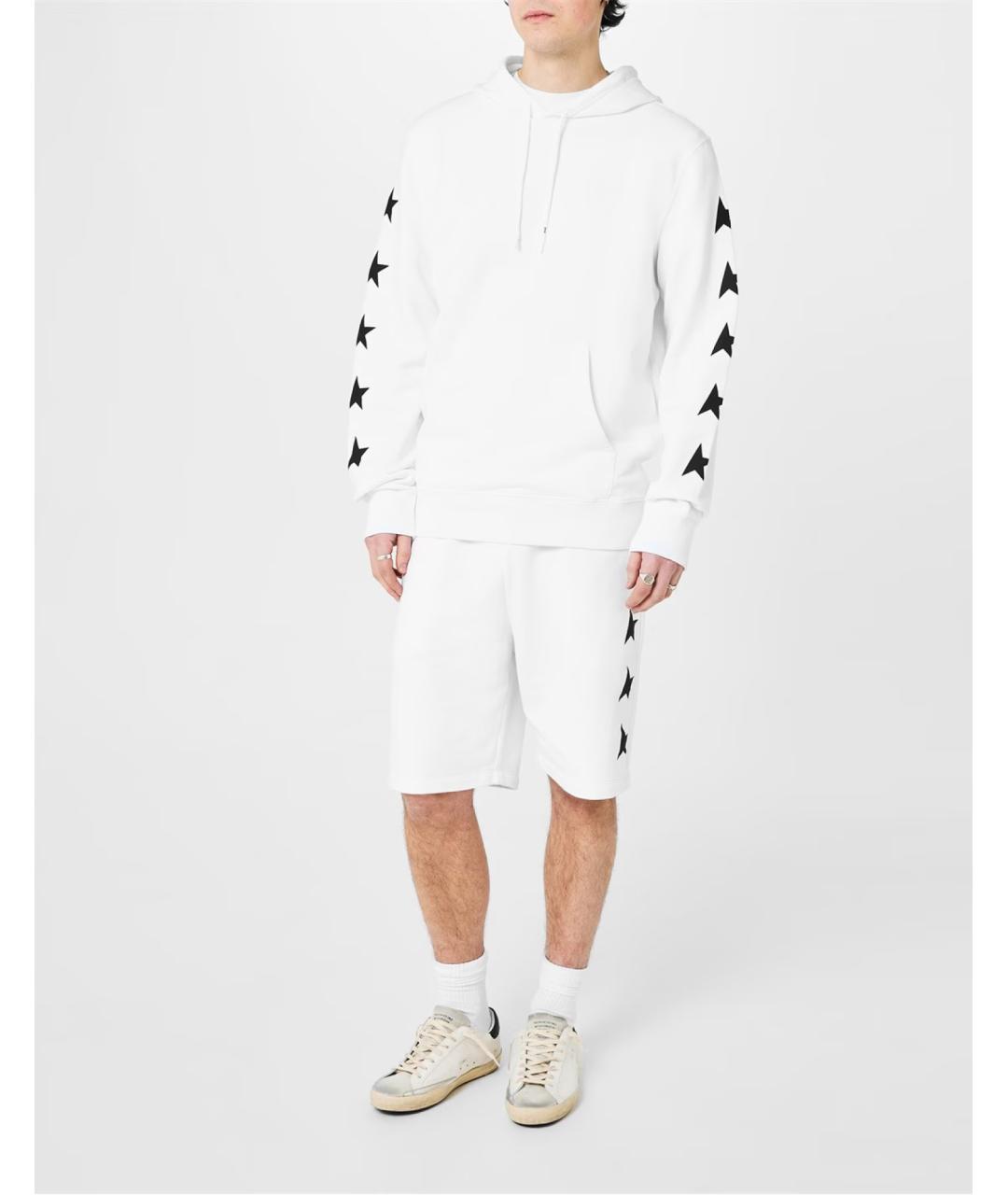 GOLDEN GOOSE DELUXE BRAND Белые хлопковые шорты, фото 2