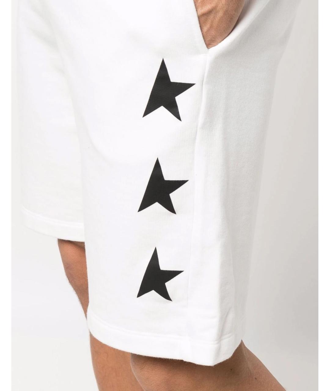 GOLDEN GOOSE DELUXE BRAND Белые хлопковые шорты, фото 5