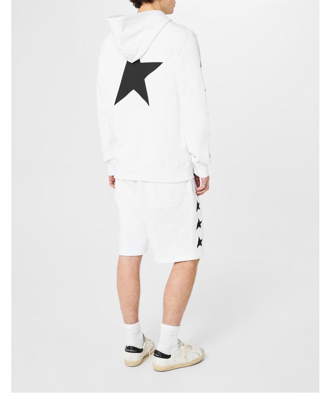 GOLDEN GOOSE DELUXE BRAND Белые хлопковые шорты, фото 3