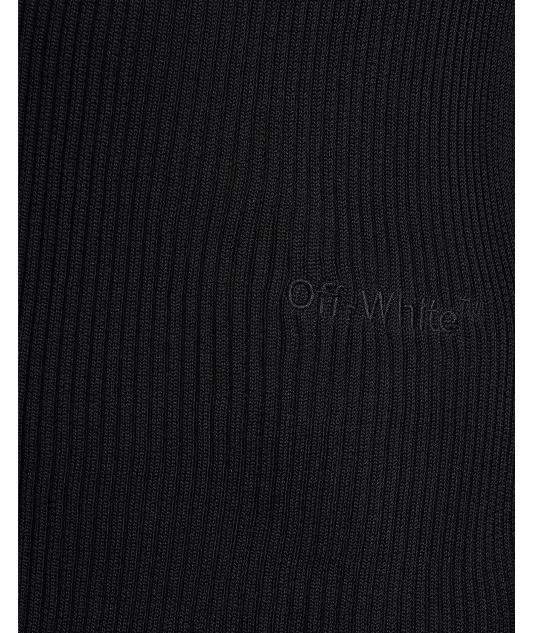 OFF-WHITE Черная полиэстеровая водолазка, фото 5