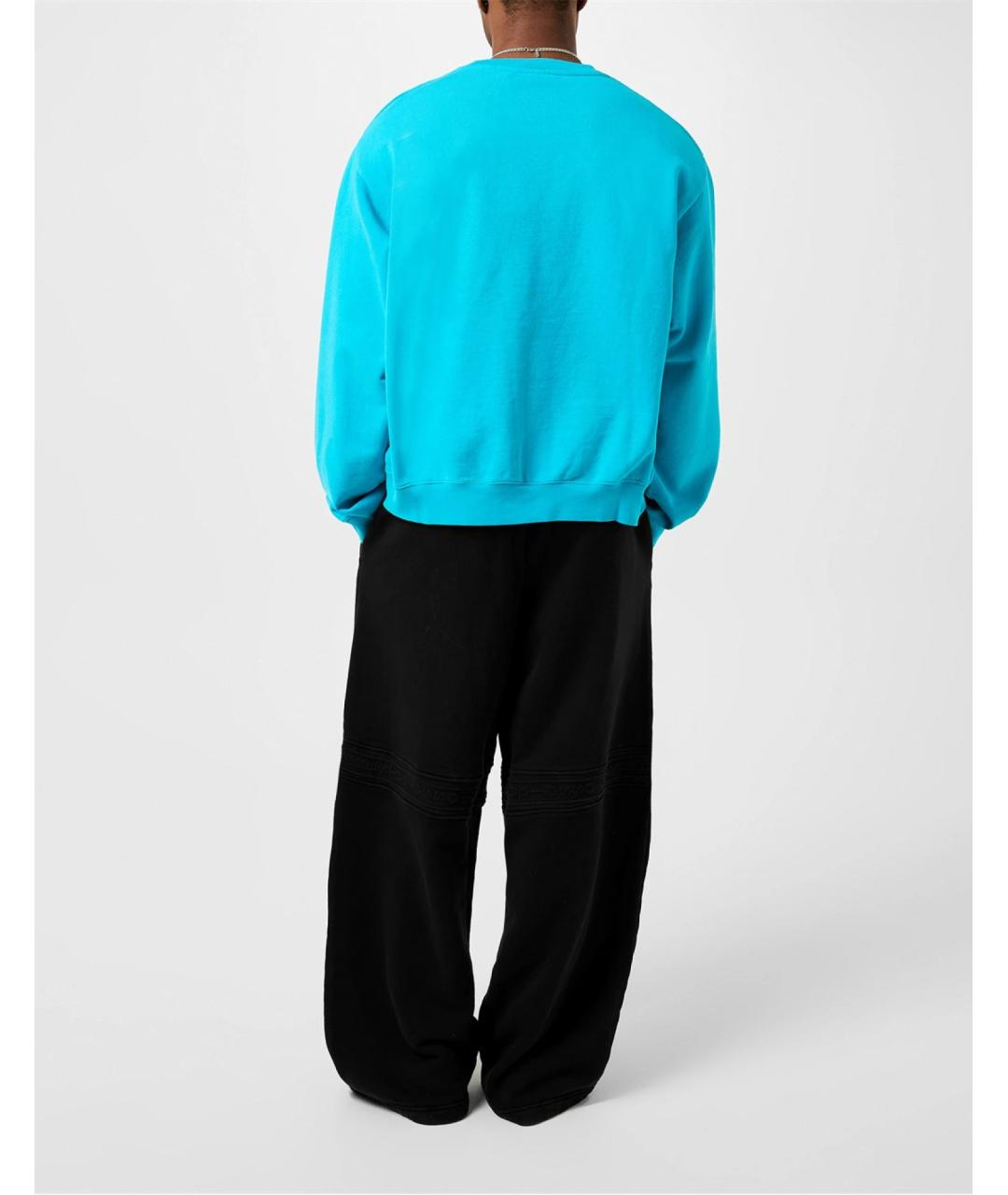 ACNE STUDIOS Голубой хлопковый джемпер / свитер, фото 3
