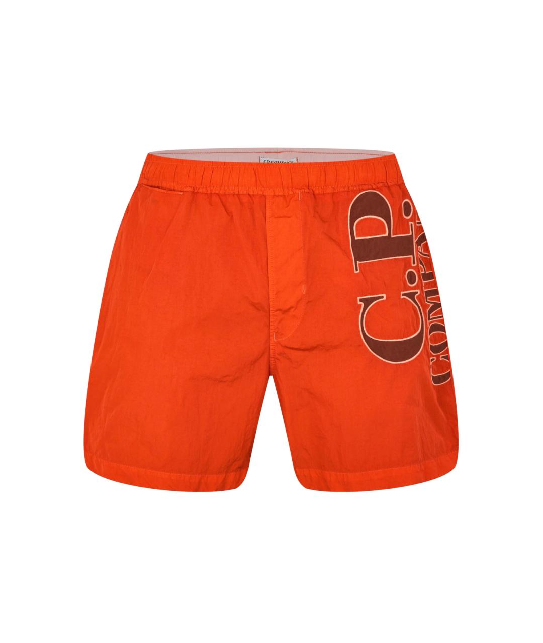 CP COMPANY Оранжевое полиамидовые шорты, фото 1