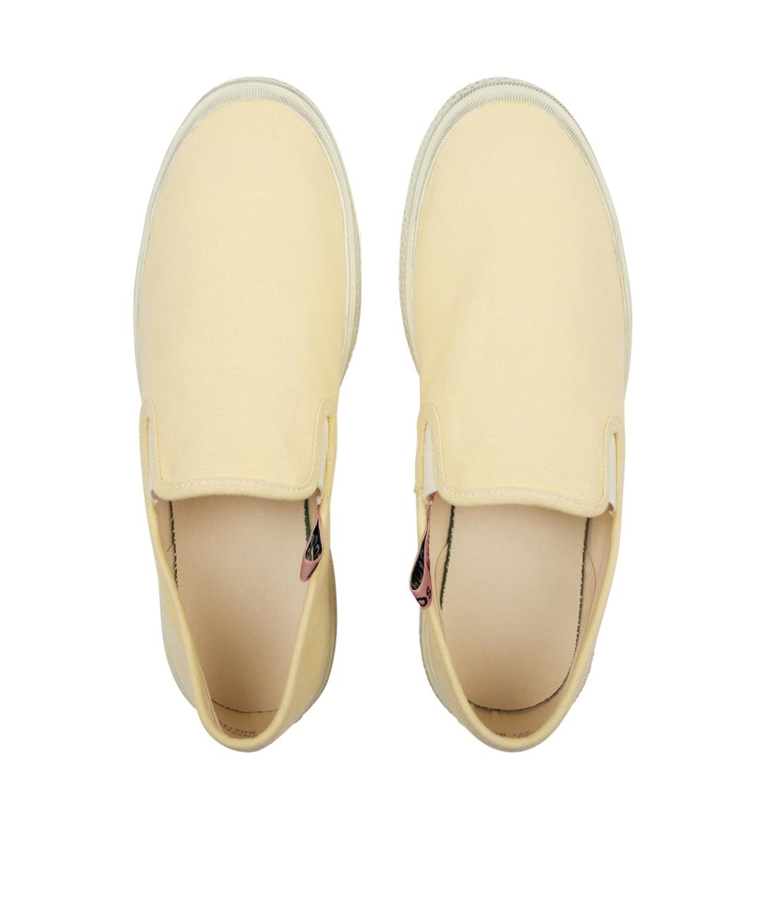 ACNE STUDIOS Бежевые текстильные слипоны, фото 4